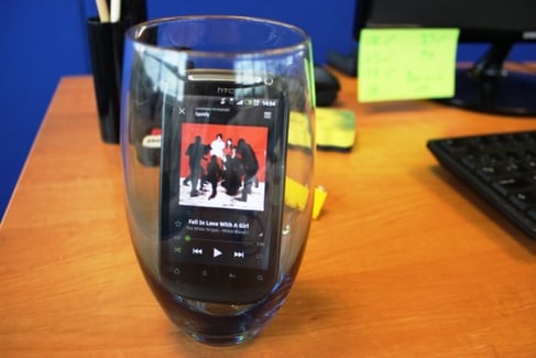 amplify phone speaker with glass