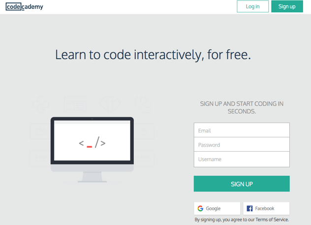 codecademy Touro Graduate School of Technology Learn to code for FREE HTML CSS sign up
