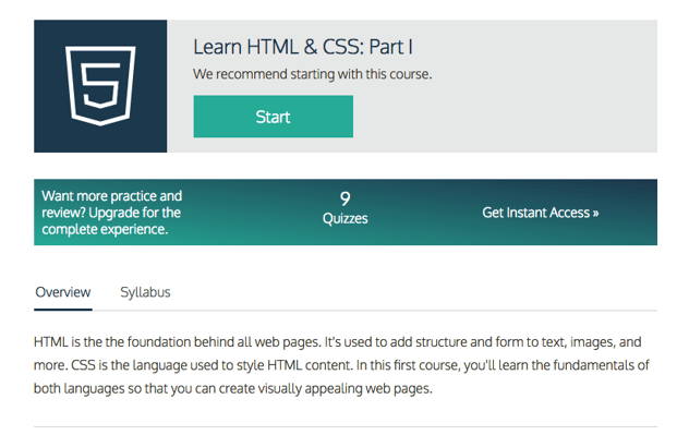 codecademy Touro Graduate School of Technology Learn to code for FREE HTML CSS first lesson and program